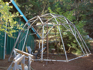 Frame of the new chicken coop
